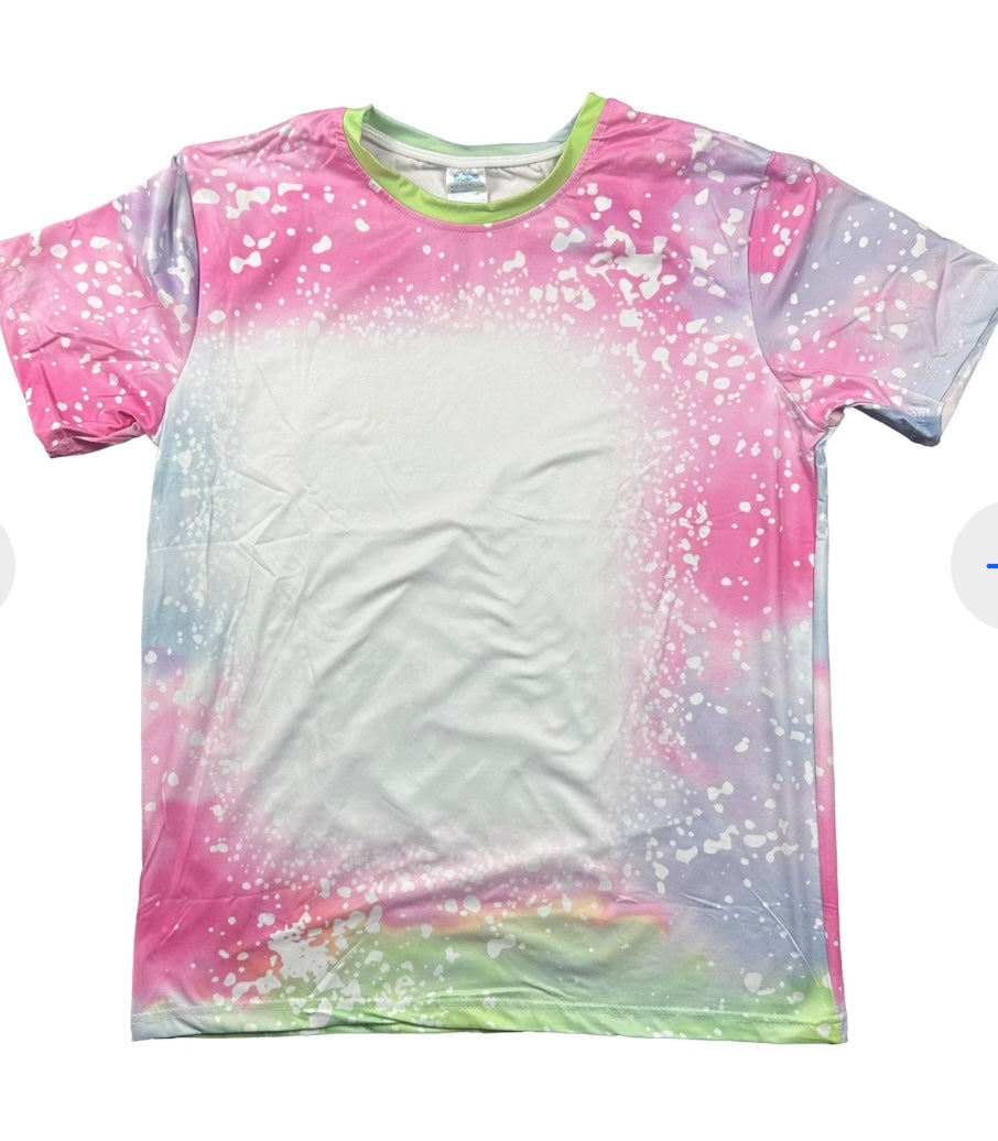 Sublimatable bleached t-shirts