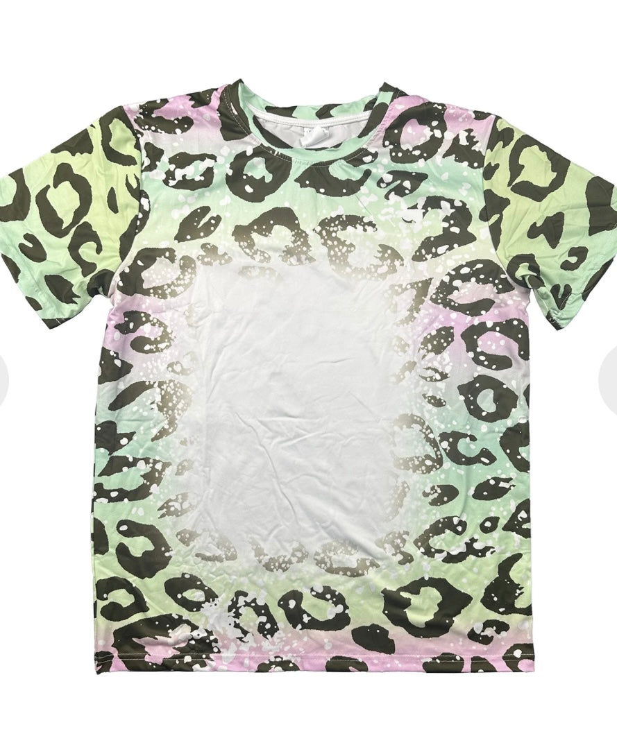 Sublimatable bleached t-shirts