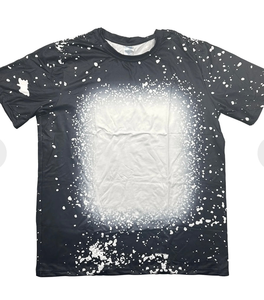 Sublimatable bleached t-shirts