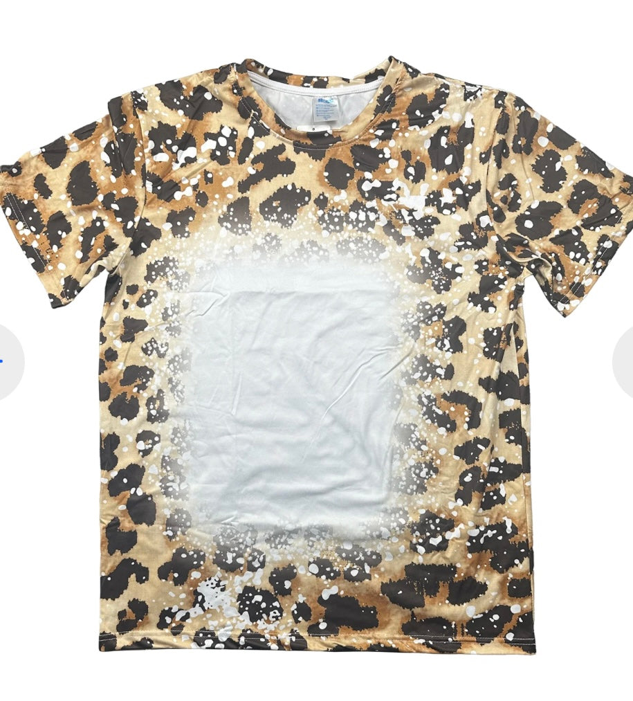 Sublimatable bleached t-shirts