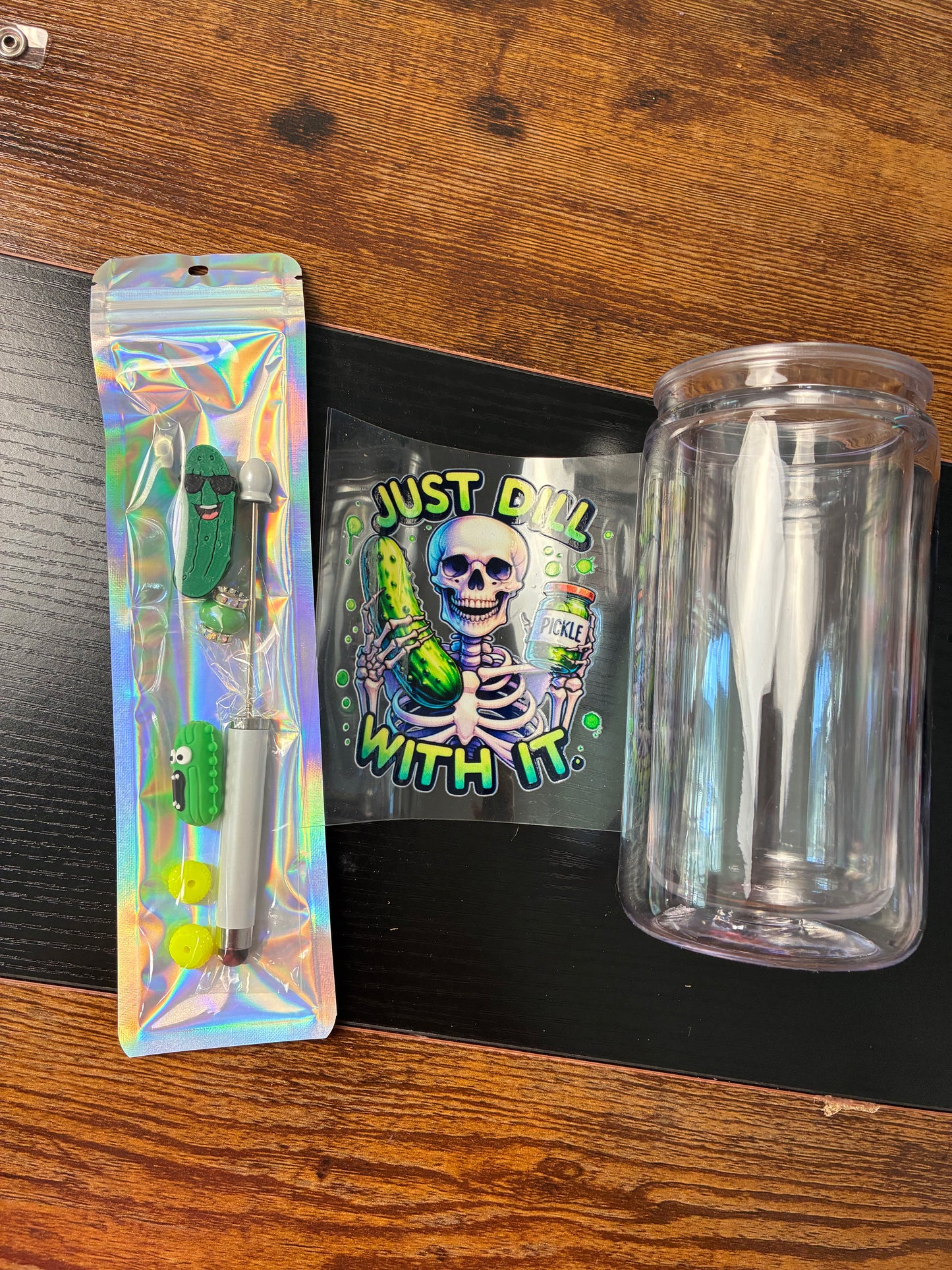 16 oz snow globe kit PICKLE