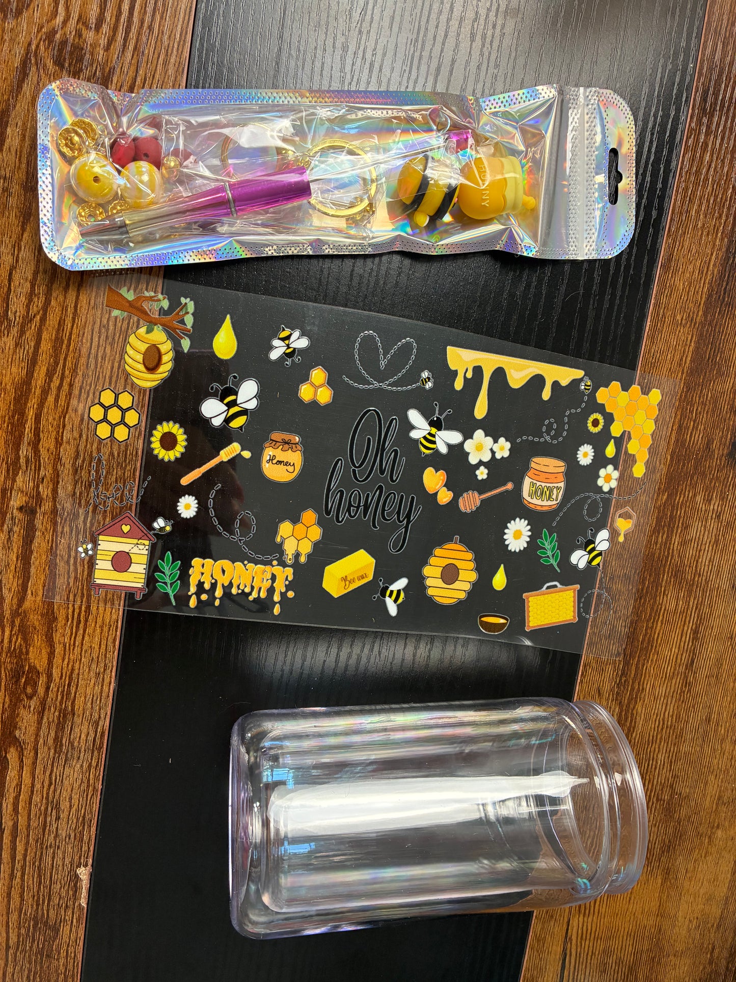 16 oz snow globe kit HONEY BEES