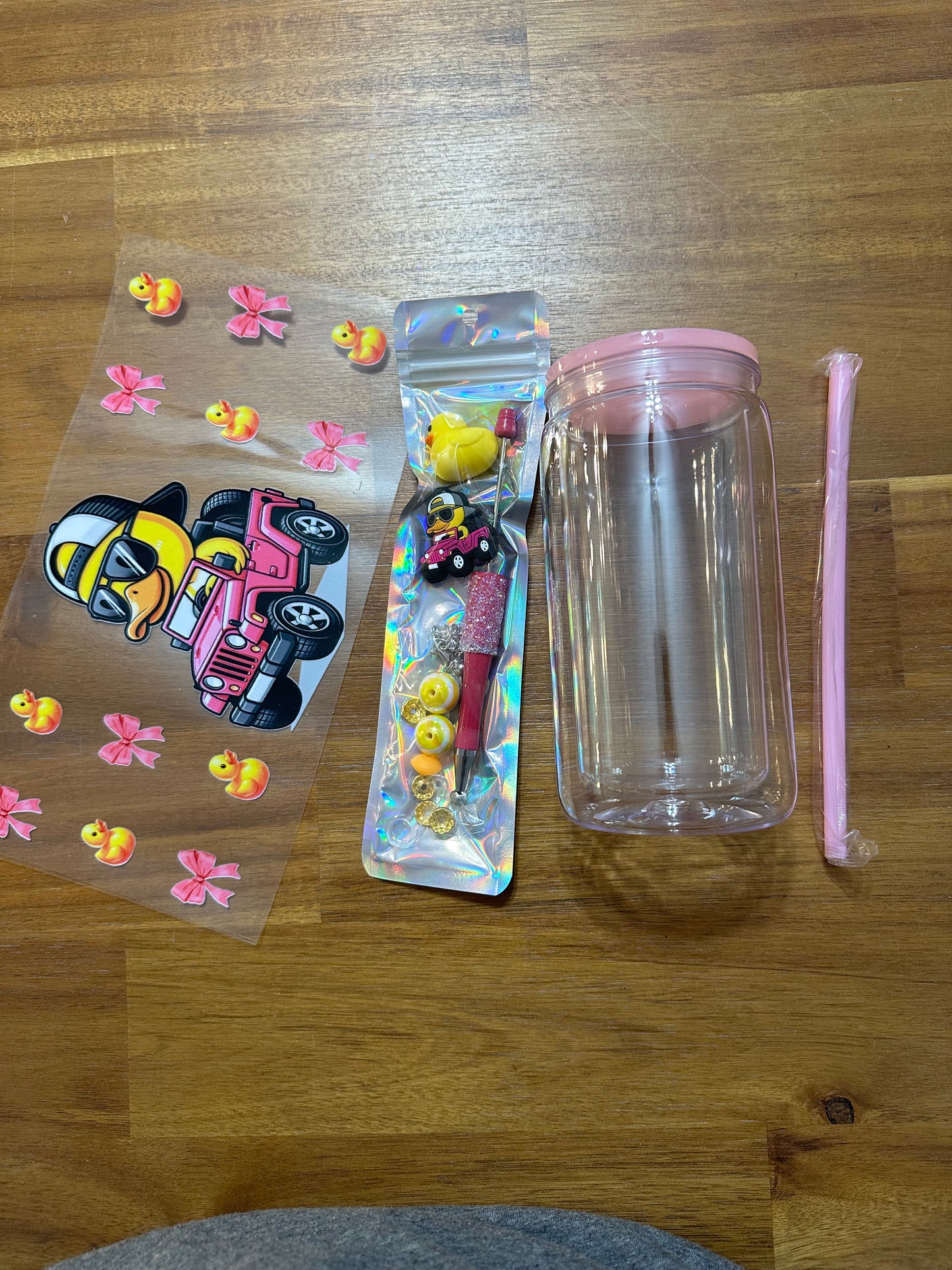 16 oz snow globe kit DUCK JEEP