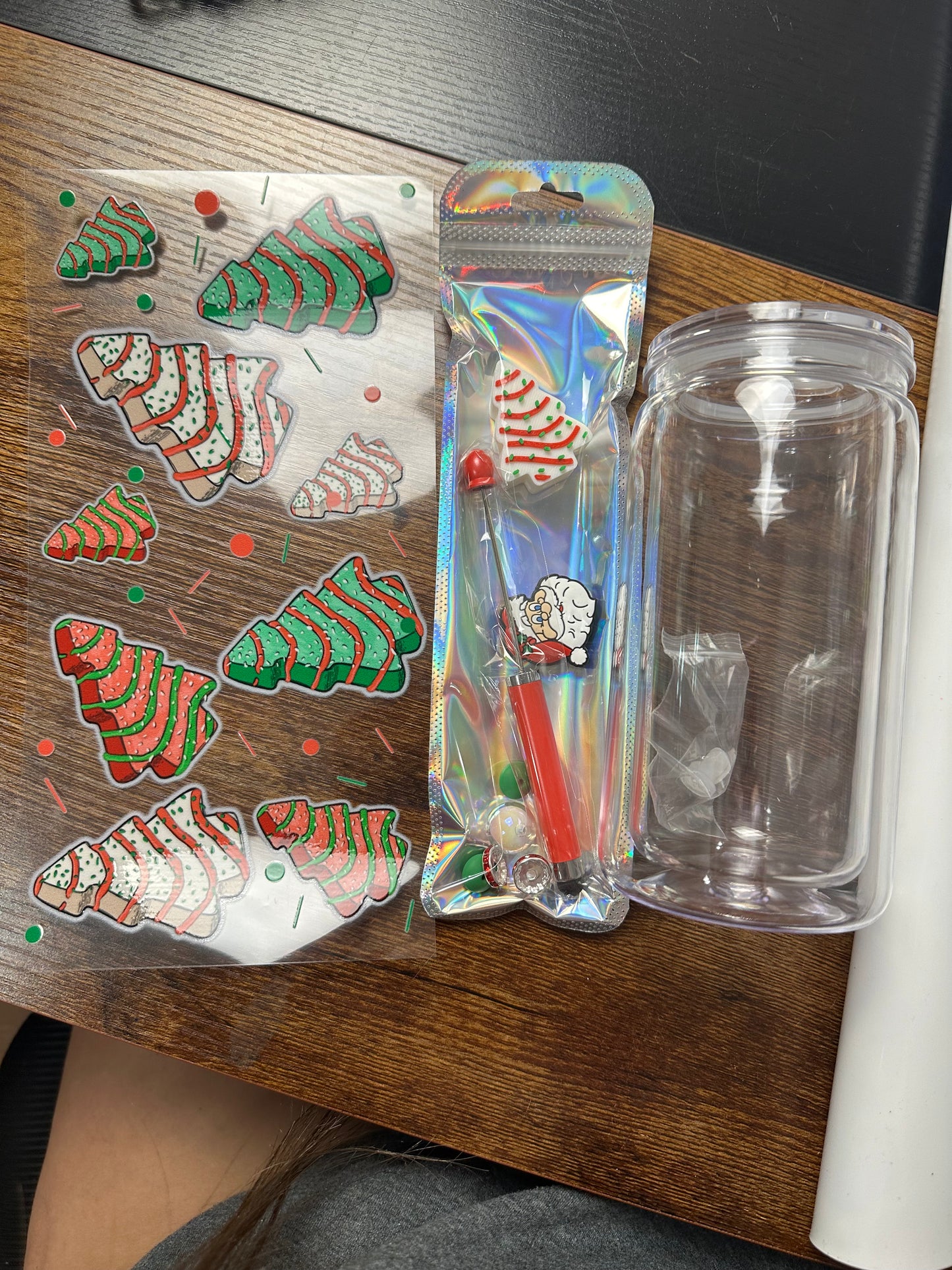 16 oz snow globe kit - CHRISTMAS TREE CAKES