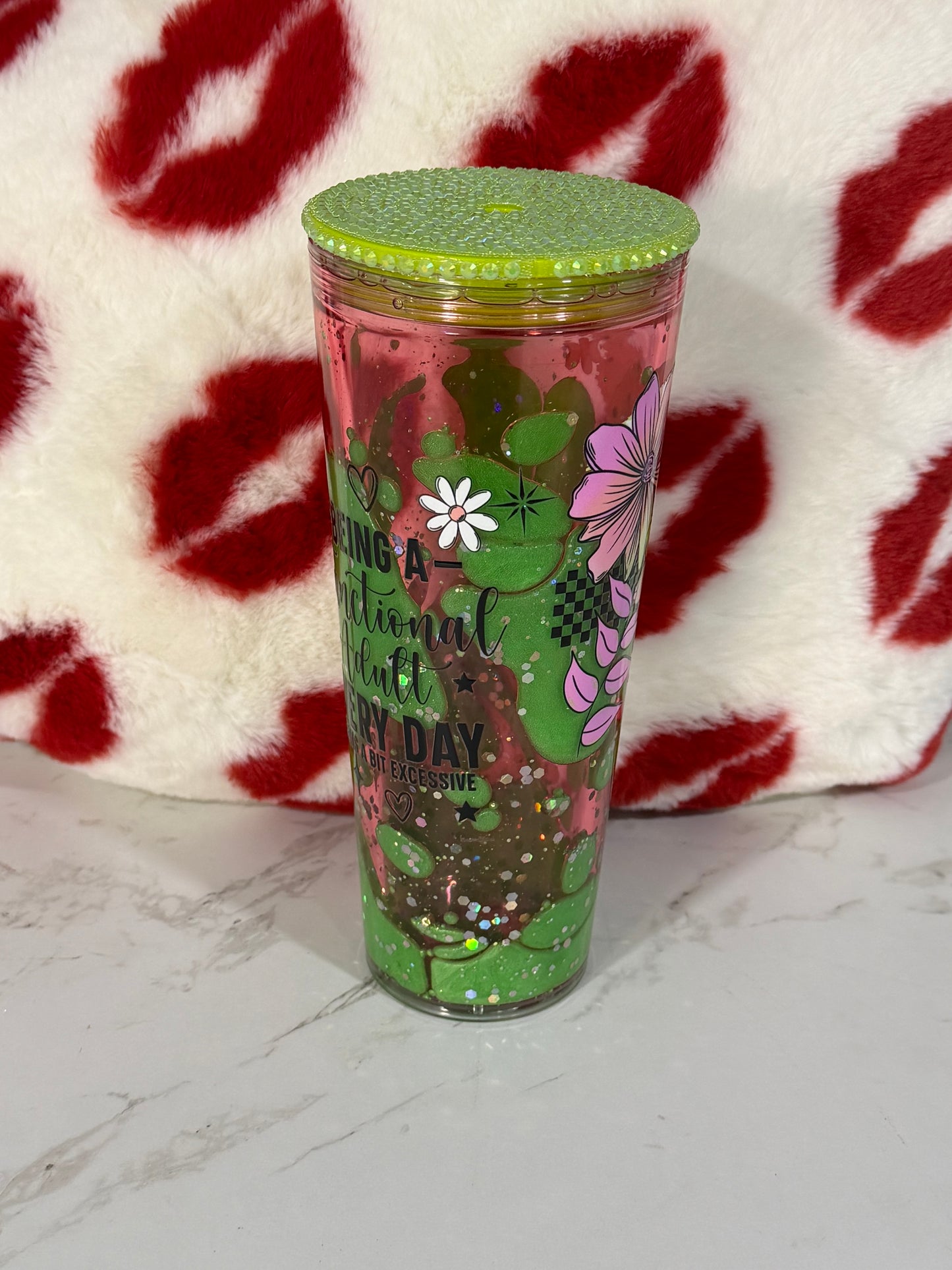 24 oz snowglobe READY TO SHIP