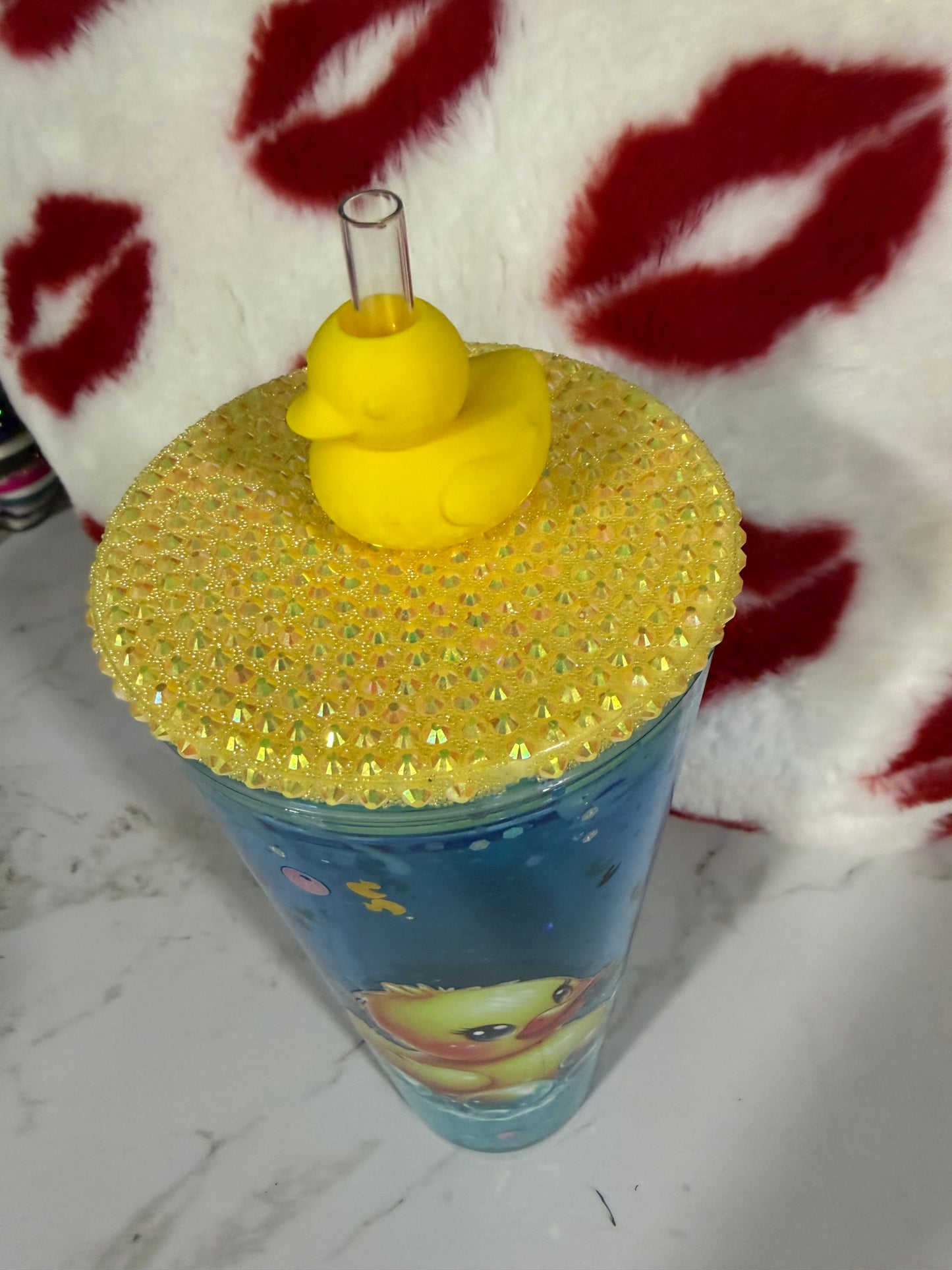 24 oz snow globe tumbler READY TO SHIP