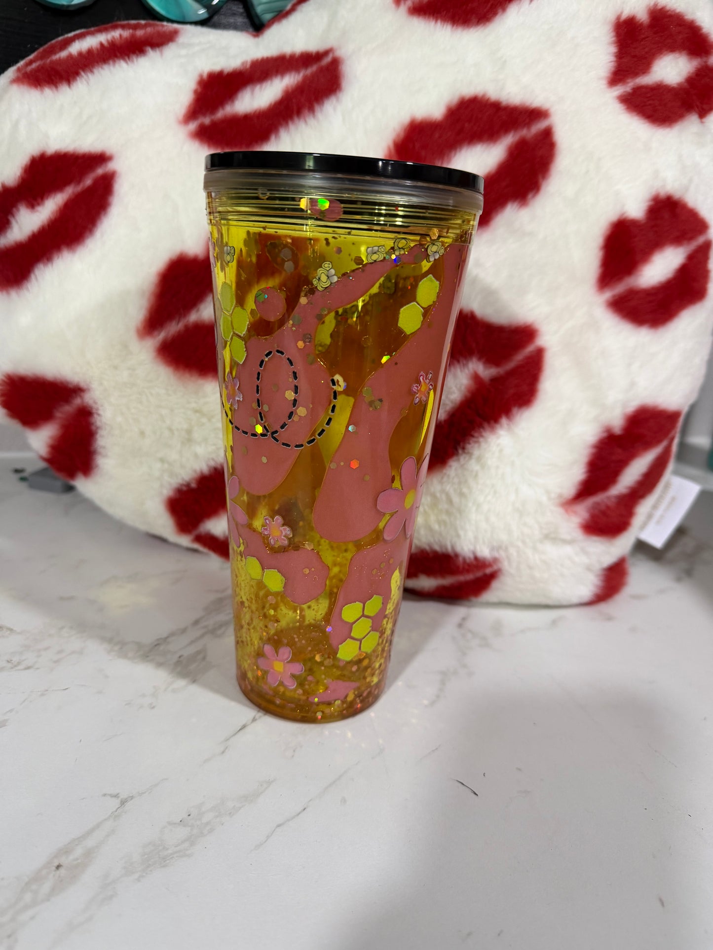 24 oz snow globe tumbler READY TO SHIP