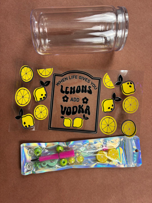 16 oz snow globe kit LEMON/VODKA