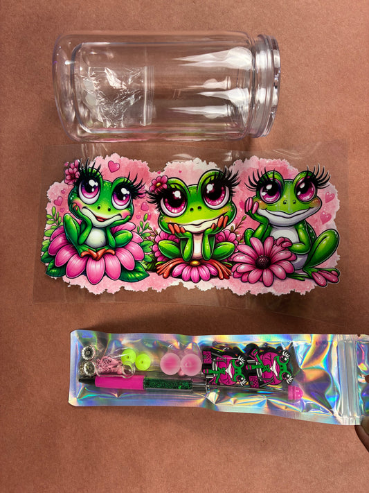 16 oz snow globe kit SASSY FROG