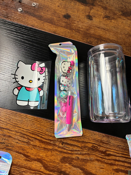 16 oz snow globe kit HELLO KITTY