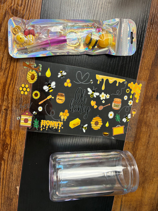 16 oz snow globe kit HONEY BEES