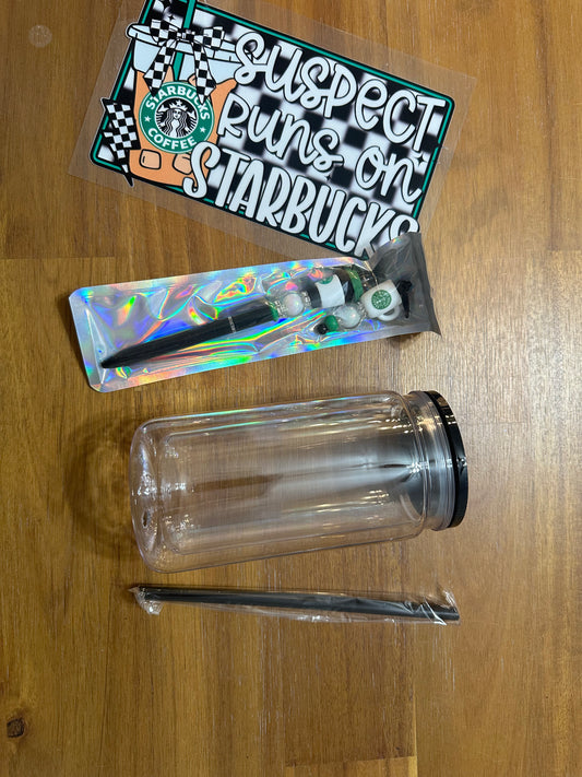 16 oz snow globe kit STARBIES