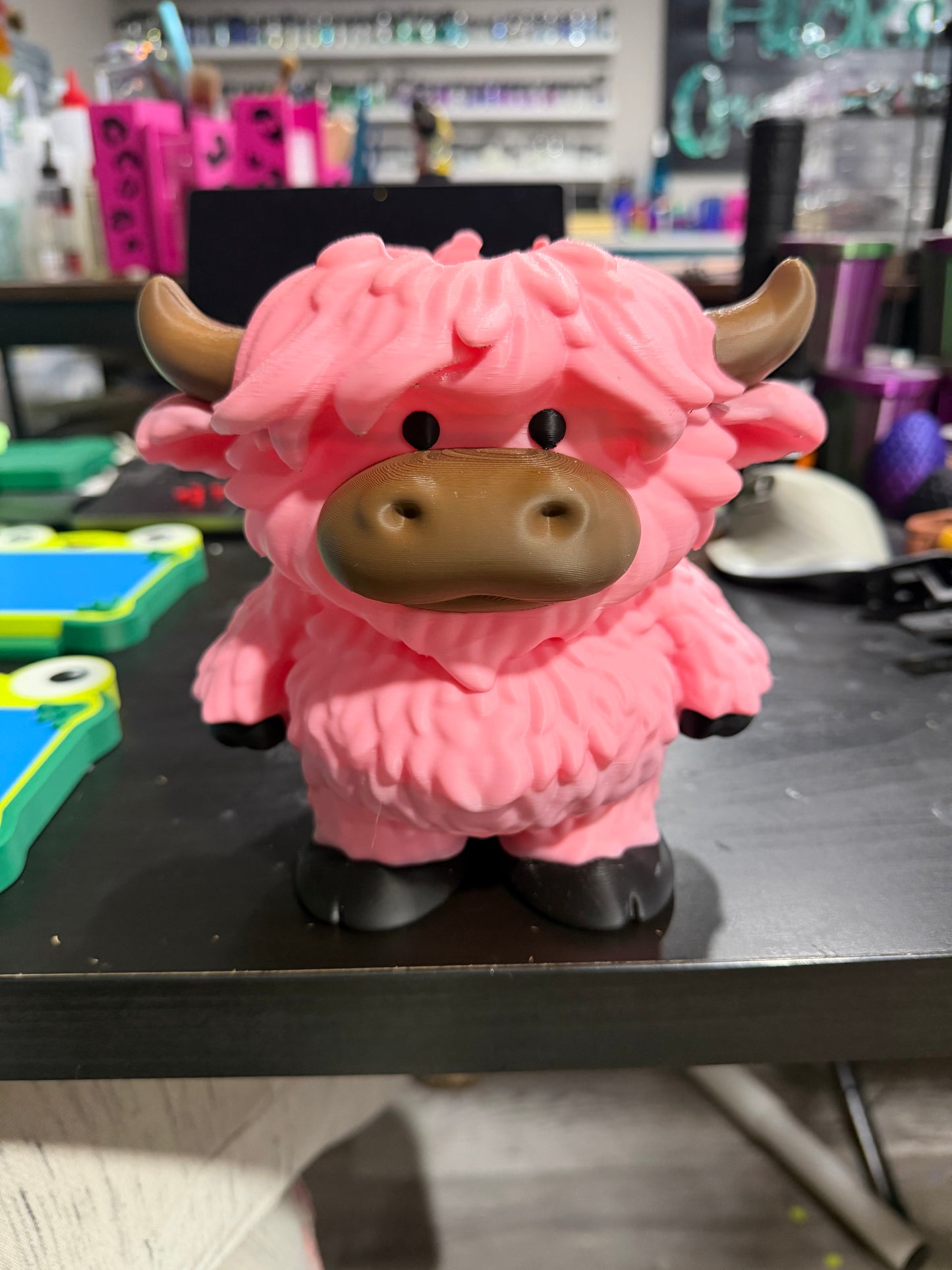 3D printed cow soap holder