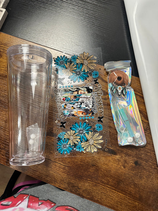 24 oz snow globe kit WESTERN