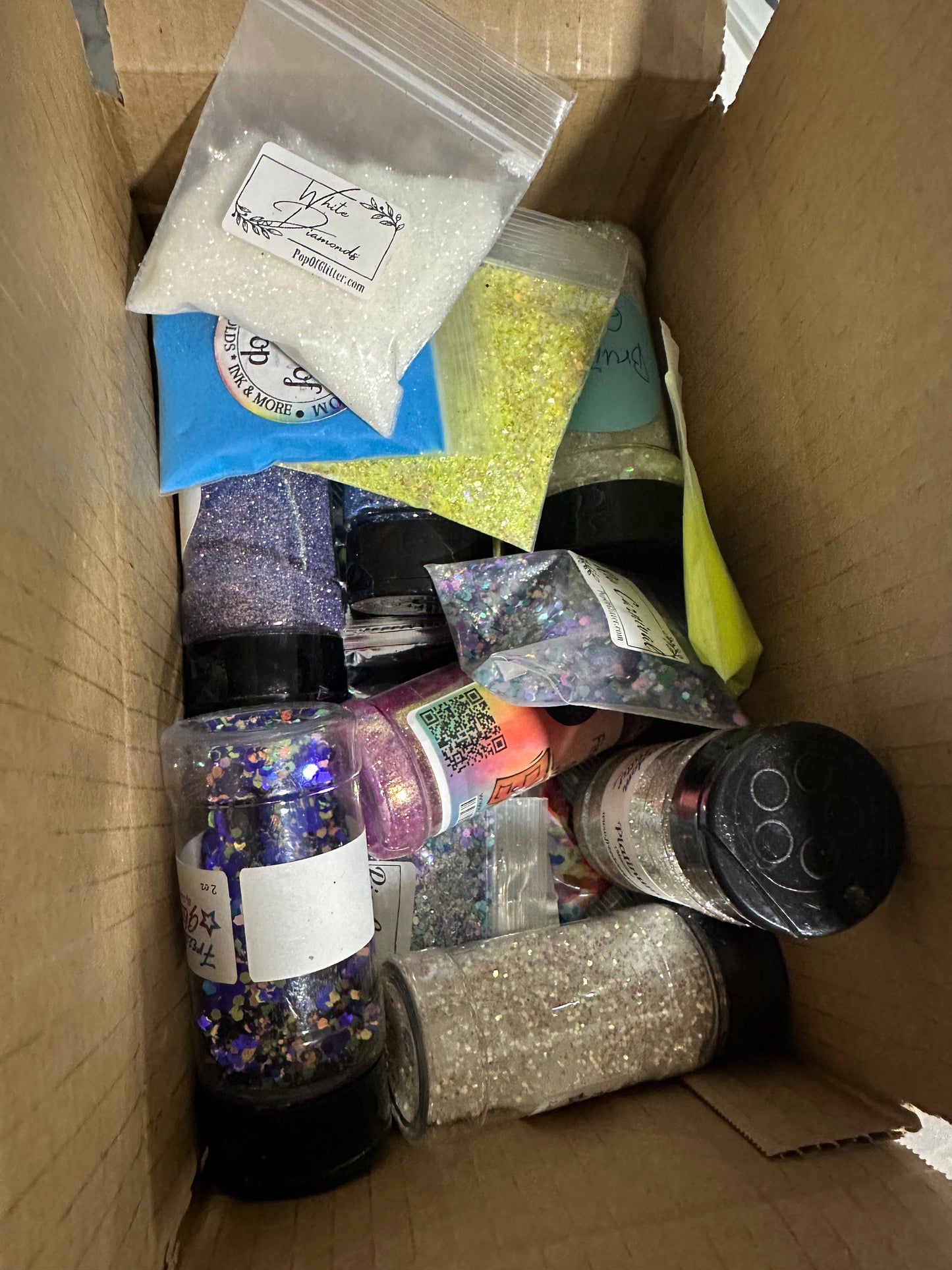 Glitter de-stash box