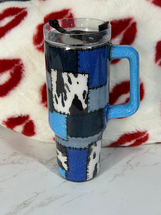 40 oz tumbler w/handle READY TO SHIP