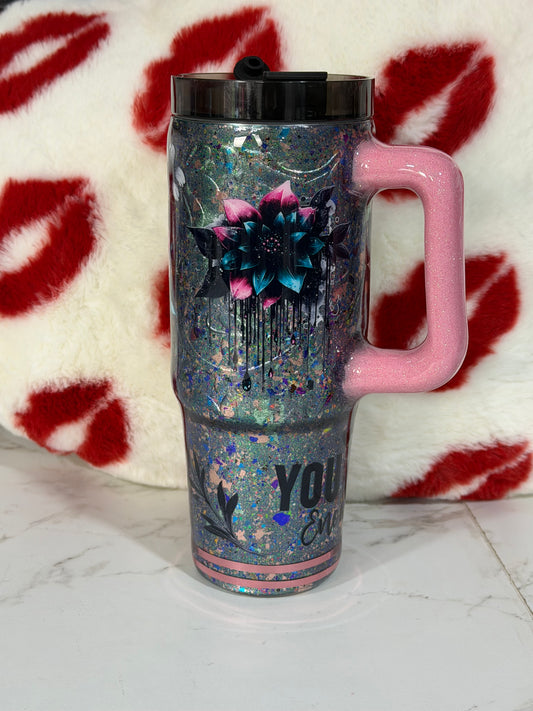 30 oz tumbler w/handle  READY TO SHIP