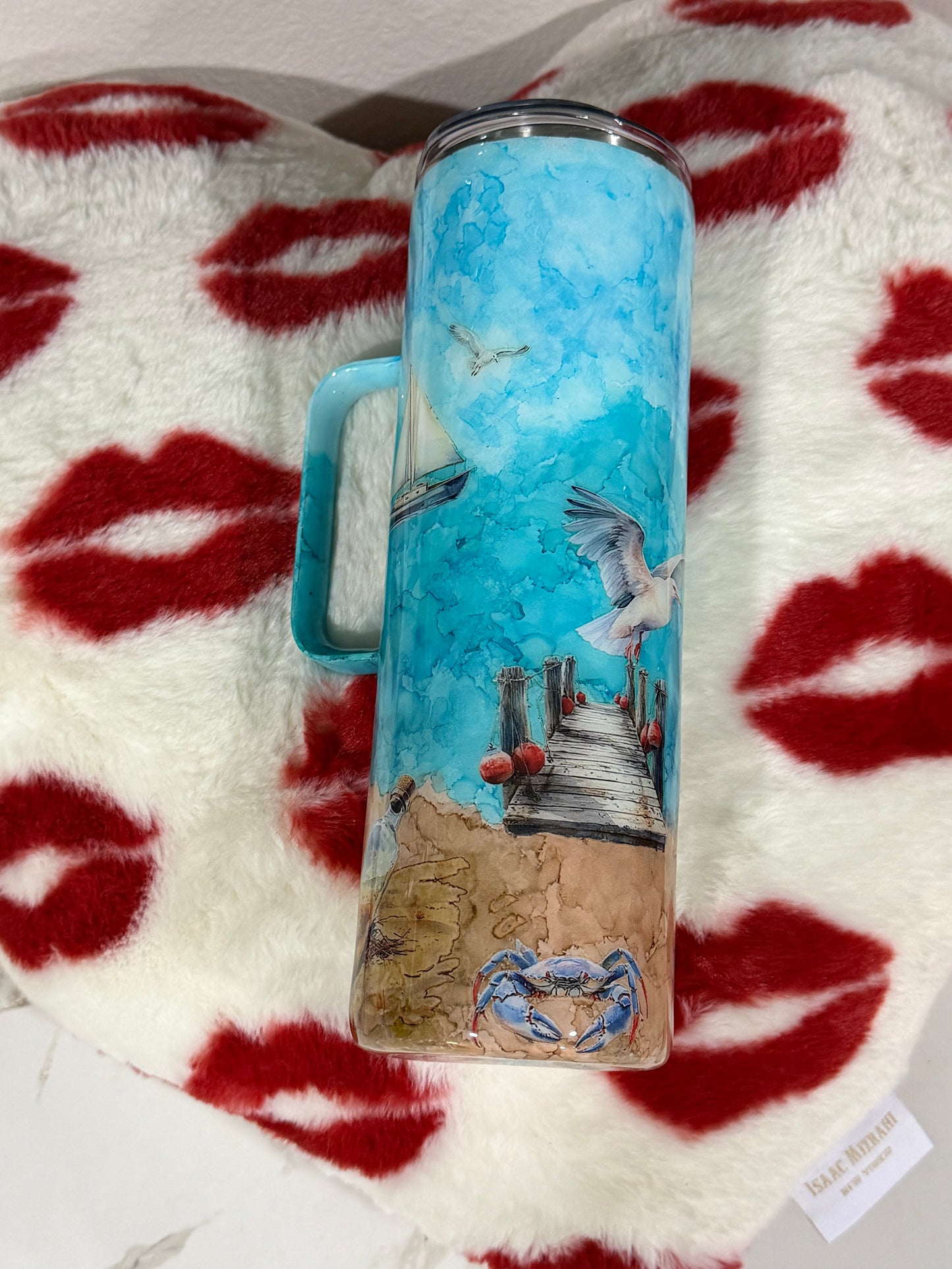 30 oz w//handle tumbler  READY TO SHIP
