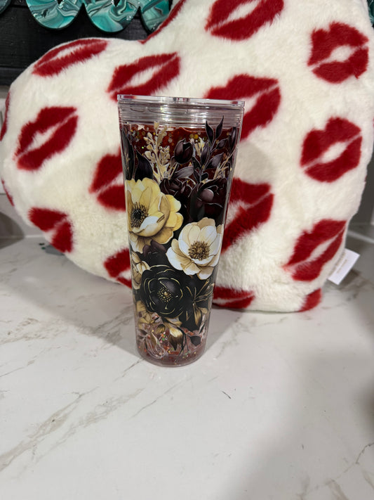 24 oz snow globe tumbler READY TO SHIP