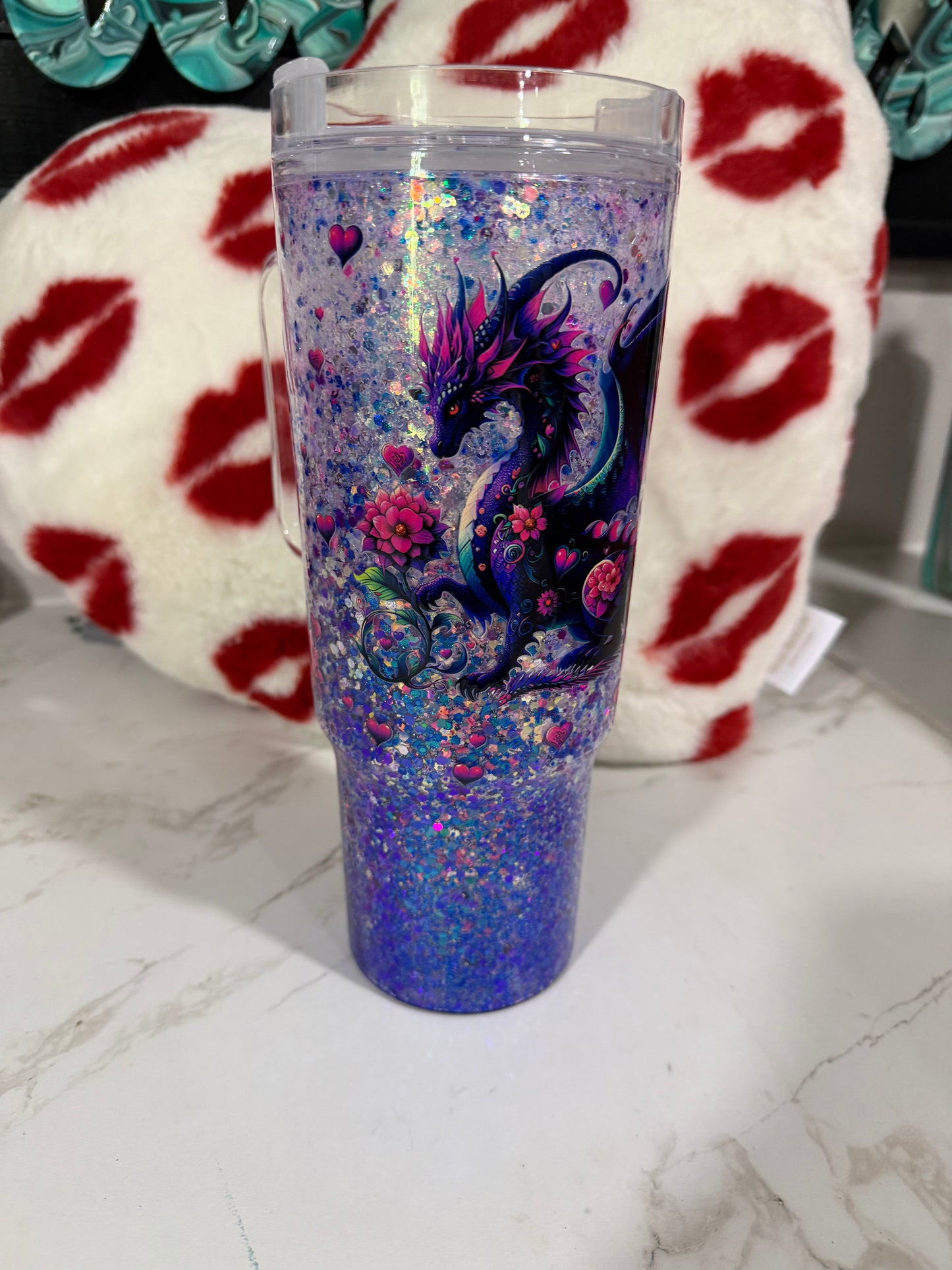 40 oz snow globe tumbler READY TO SHIP