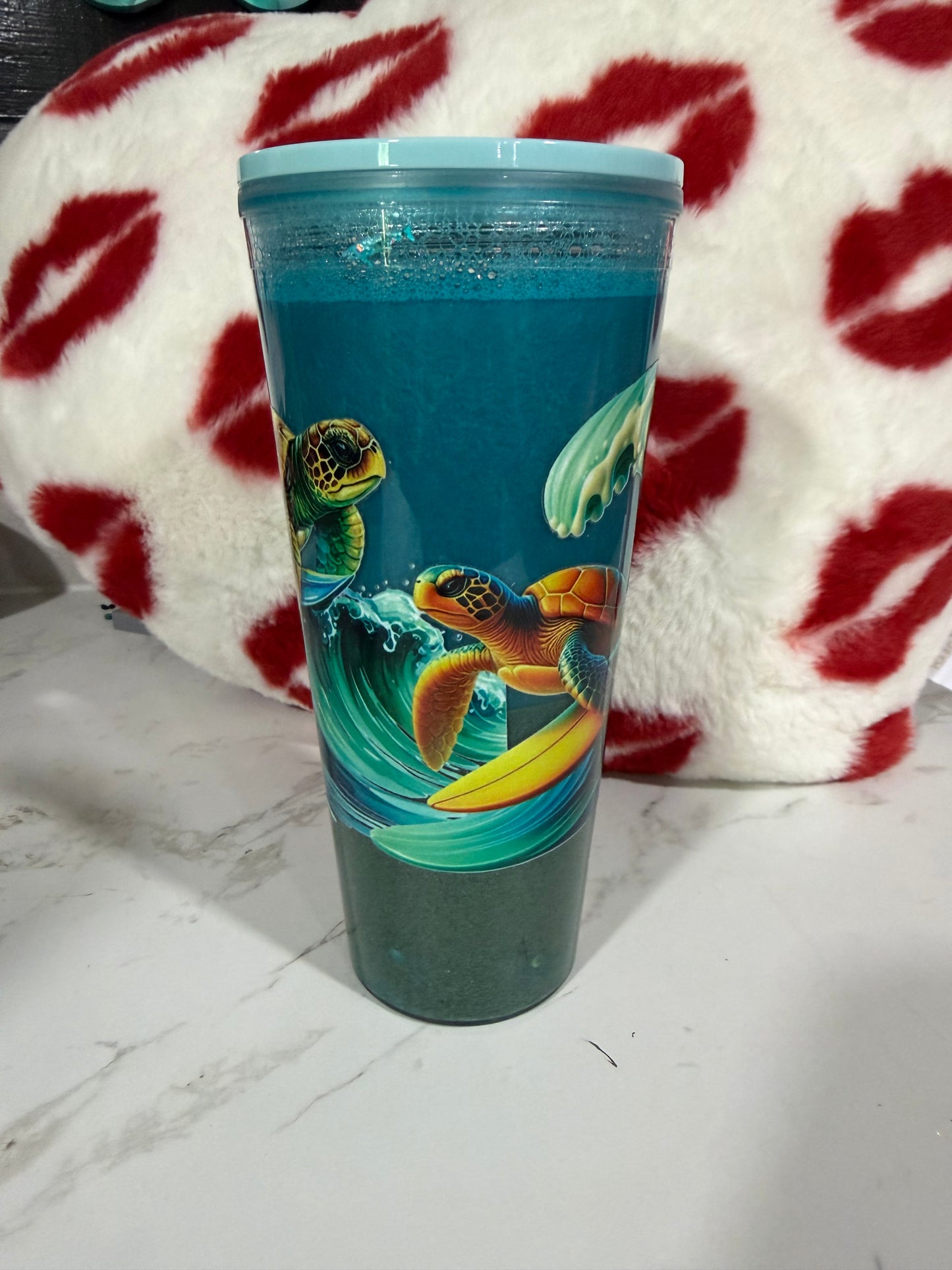 24 oz snow globe tumbler READY TO SHIP