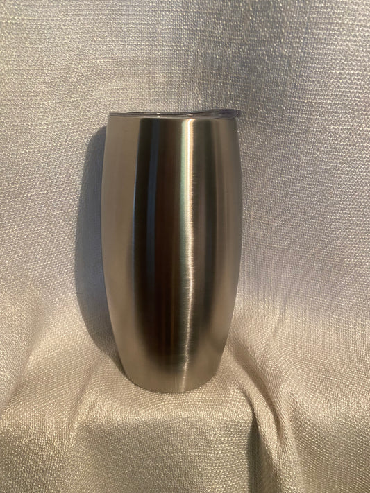 25 oz CUSTOM egg shape tumbler